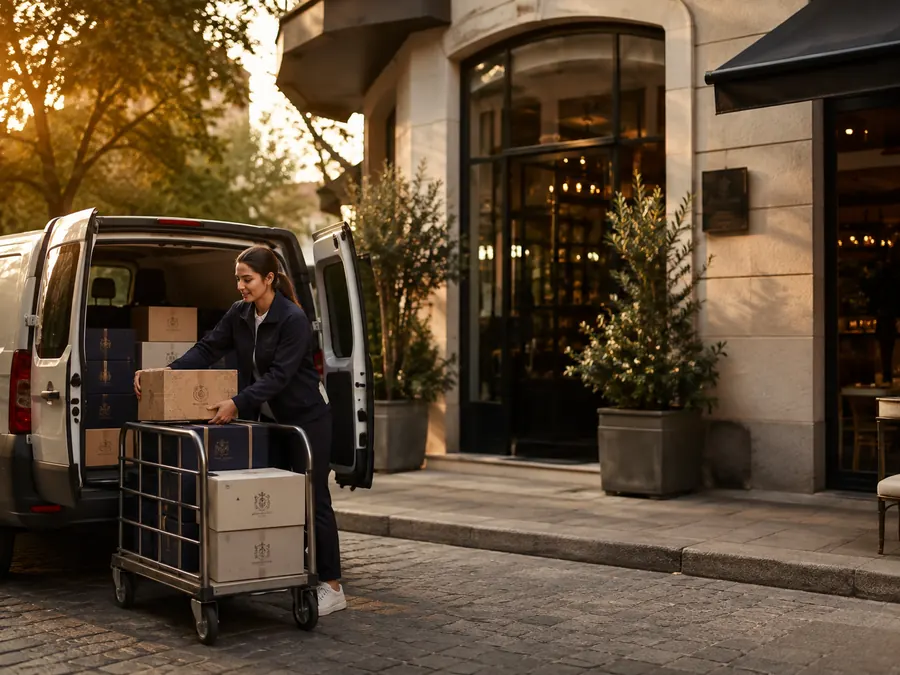 Last-mile delivery from our warehouse to the point of sale